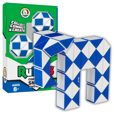 Snake Cube Roc It Rubik's Connector Snake Cube 2-Pack Blue & White → MasterCubeStore