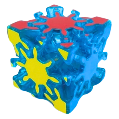 Calvin's Puzzle Timur Gear Skewb Transparent Blue → MasterCubeStore Calvin's Puzzle Timur Gear Skewb Transparent Blue → MasterCubeStore