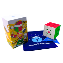 GANCUBE x MasterCubeStore Christmas Bundle - GAN356 M e 3x3 Christmas Edition + MCS Frosty Winter Merchandise