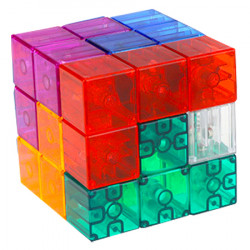 YJ Magic Cube Building Blocks Magnetic Transparent