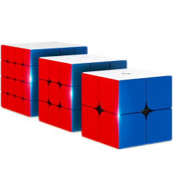 MoYu RS2, RS3, RS4 Magnetic Stickerless Bundle - 3 MoYu Cube Puzzles
